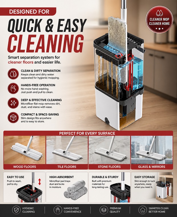 Flat Mop & Bucket System